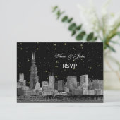 Chicago Skyline Etched Starry DIY BG RSVP #2 (スタンド正面)
