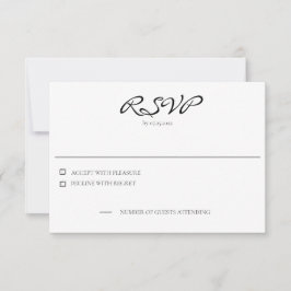 Chicago Skyline Horizontal Response Card 出欠カード