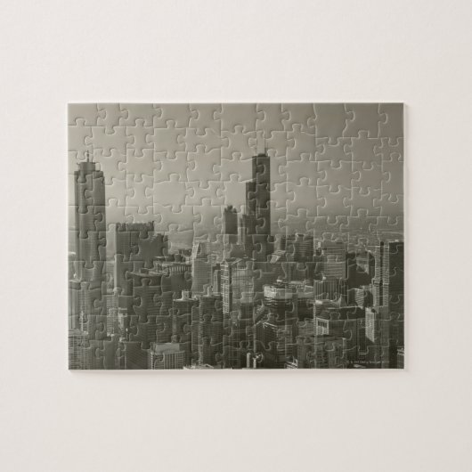 Chicago Skyline、John Hancock Center Skydeck 2 ジグソーパズル (横)