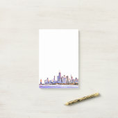 Chicago Skyline Post-It-Notesポストイットノート ポストイット (デスク上)