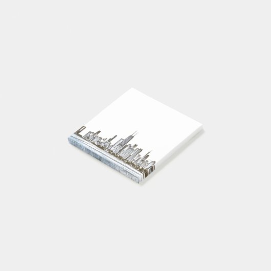 Chicago Skyline Post-It Notes ポストイット (アングル)