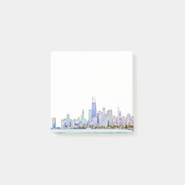Chicago Skyline Post-It Notes ポストイット