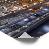 Chicago Skyline Poster ポスター (角)