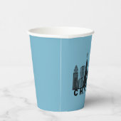 Chicago Skyline Silhouette  紙コップ (右)