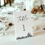 Chicago Skyline Table Number 3.5x5カード テーブルナンバー<br><div class="desc">スカイラインコレクション素晴らしは、都市の風景をイメージした細かくスケッチされた街並み。メトロポリタンの結婚式や目的地の結婚式に最適なコレクションで、街並みの永遠の魅力を体現し、特別な日にエレガントtouchをもたらす。</div>