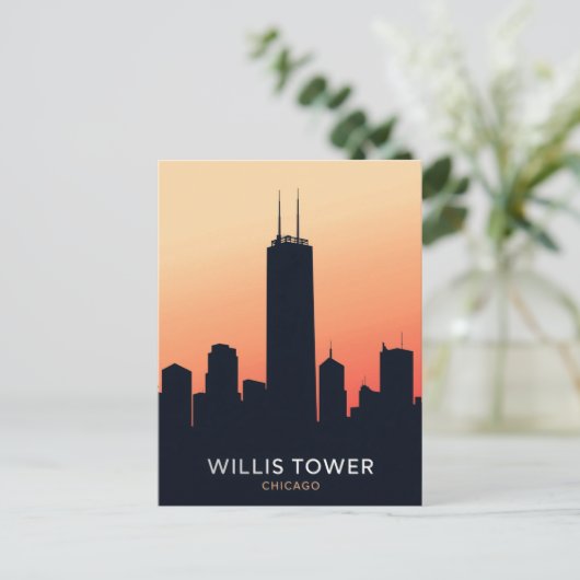 Chicago Skyscraper ポストカード (スタンド正面)