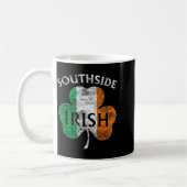 Chicago Southside Irish Flag St. Patrick's Day  コーヒーマグカップ (左)