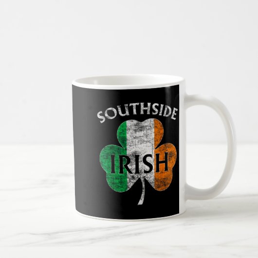 Chicago Southside Irish Flag St. Patrick's Day  コーヒーマグカップ (右)