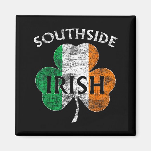 Chicago Southside Irish Flag St. Patrick's Day  マグネット (正面)