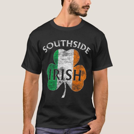 Chicago Southside Irish Flag St. Patrick's Day  Tシャツ (正面)