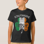 Chicago Southside Irish Flag St. Patrick's Day Tシャツ (正面)