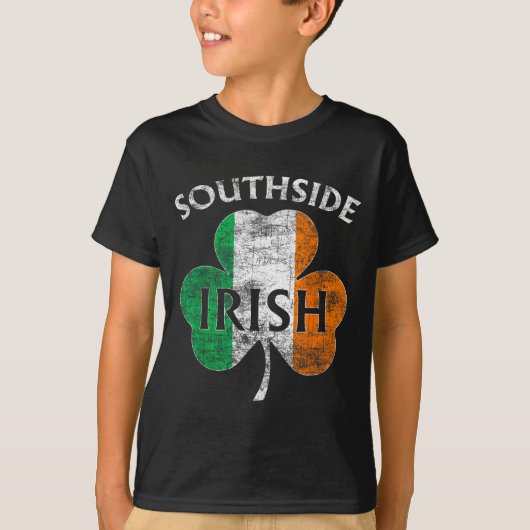 Chicago Southside Irish Flag St. Patrick's Day  Tシャツ (正面)