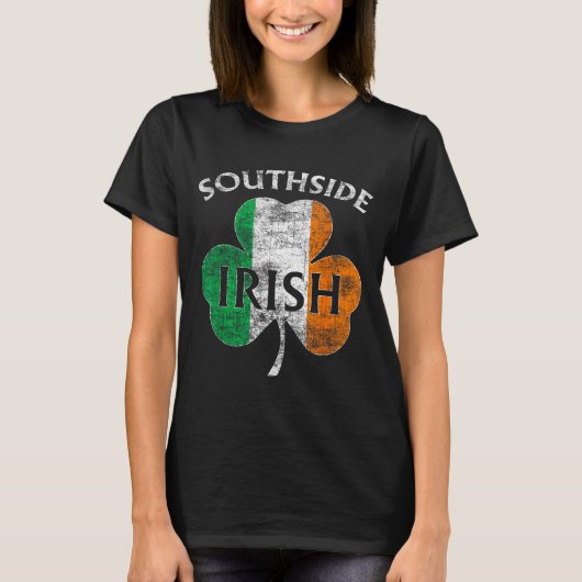 Chicago Southside Irish Flag St. Patrick's Day  Tシャツ (正面)