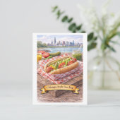 Chicago-Style Hot Dog (American Food Series) ポストカード (スタンド正面)