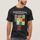 Chicago Style Hot Dog List of Essential Elements M Tシャツ (正面)