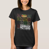 Chicago Style Hot Dog Periodic Dinner Table of Ele Tシャツ (正面)