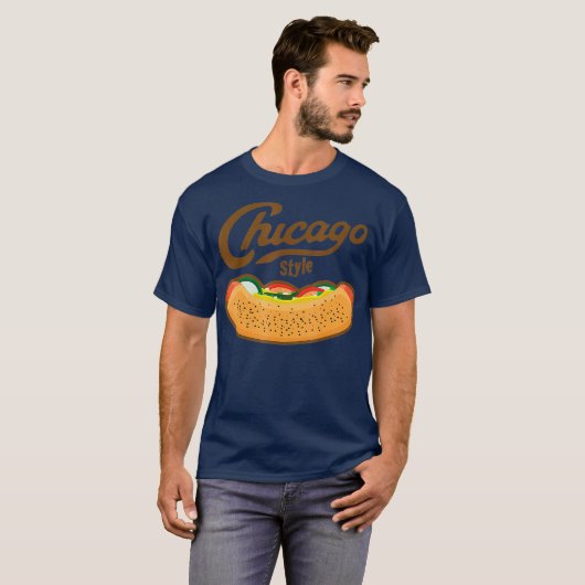Chicago Style Hot Dog Summer Tシャツ (正面フル)