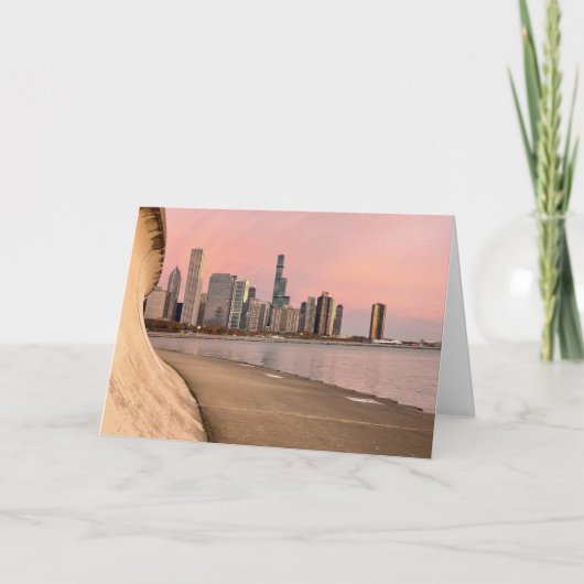 Chicago sunrise over Lake Michigan カード (正面)