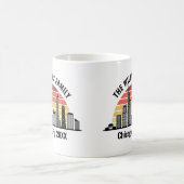 Chicago Sunset Custom Family Trip Keepsake コーヒーマグカップ (中央)