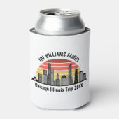 Chicago Sunset Customized Family Trip 缶クーラー (缶正面)