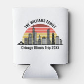 Chicago Sunset Customized Family Trip 缶クーラー (裏面)