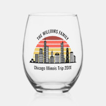 Chicago Sunset Customized Trip Souvenir