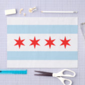 Chicago tissue paper, Chicago Flag tissue paper 薄葉紙 (クラフト)