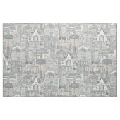 Chicago toile dark gray classic beige ファブリック (ファットクウォーター)