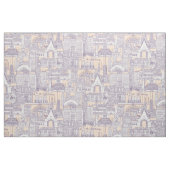 Chicago toile violet peach jelly ファブリック (ファットクウォーター)