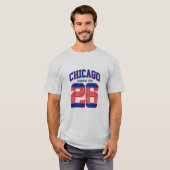 Chicago varsity letter athletic  tシャツ (正面フル)