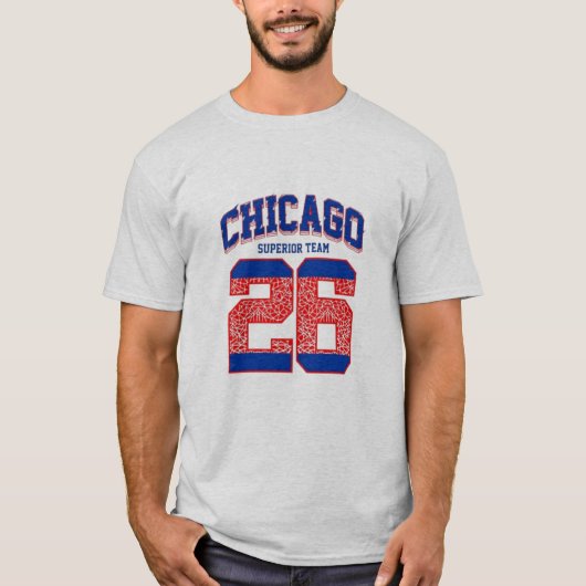 Chicago varsity letter athletic  tシャツ (正面)