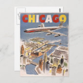 Chicago Vintage Travel  ポストカード (正面/裏面)