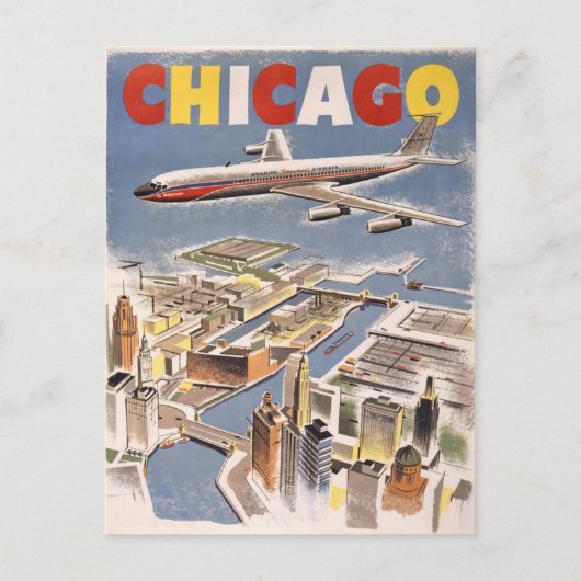 Chicago Vintage Travel  ポストカード (正面)