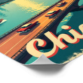 Chicago – Vintage Waterfront ポスター (角)
