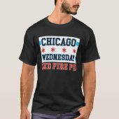 Chicago Wednesday Med Fire PD Chicago Flag Tシャツ (正面)
