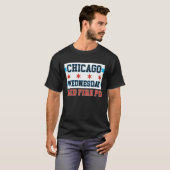 Chicago Wednesday Med Fire PD Chicago Flag Tシャツ (正面フル)