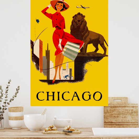 Chicago Windy City Poster ポスター (キッチン)