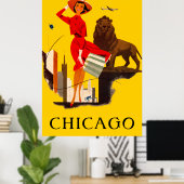 Chicago Windy City Poster ポスター (ホームオフィス)