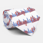 Chicago Windy City Skyline ネクタイ (ロール)