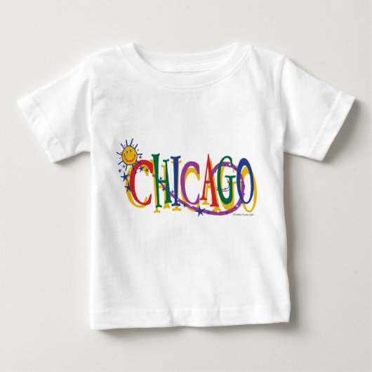 Chicago-With-SUn--KIDS ベビーTシャツ (正面)