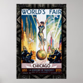Chicago World's Fair 1933 ポスター (正面)