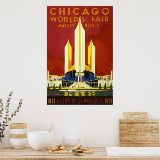 Chicago world's fair. A century of progress ポスター (キッチン)