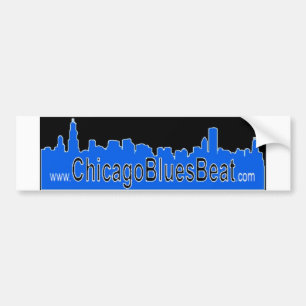 ChicagoBluesBeatのバンパーステッカー バンパーステッカー