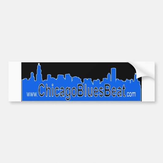 ChicagoBluesBeatのバンパーステッカー バンパーステッカー (正面)
