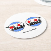 chicaGOgglesのコースター ラウンドペーパーコースター (アングル)