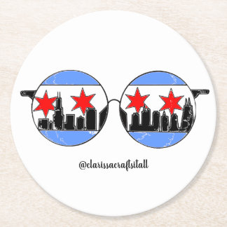 chicaGOgglesのコースター ラウンドペーパーコースター