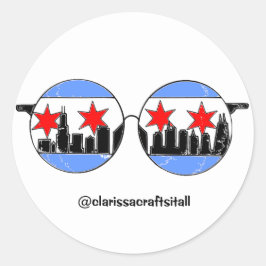chicaGOgglesのステッカー ラウンドシール