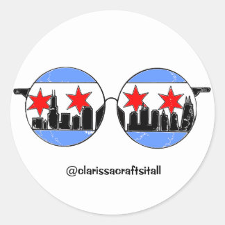 chicaGOgglesのステッカー ラウンドシール