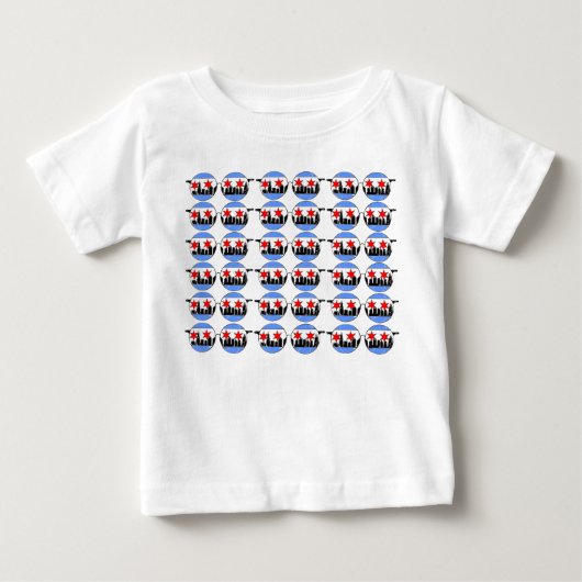 chicaGOgglesのベビーのワイシャツ ベビーTシャツ (正面)