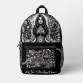 Chicano Art Backpack プリントバックパック (正面)